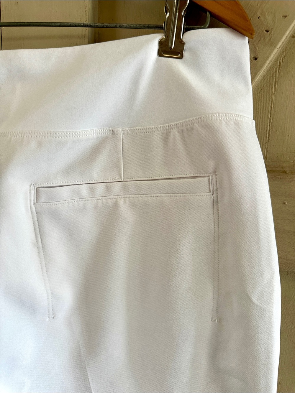 Athleta Endless High Rise Ankle Pants White Petite 12P Stretch Pull On - Picture 8 of 9